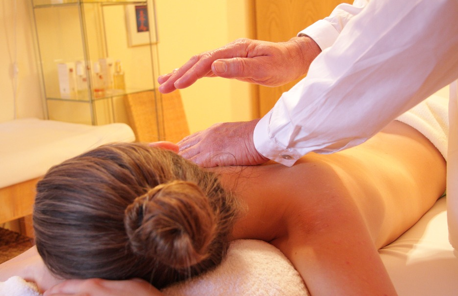 woman getting a massage