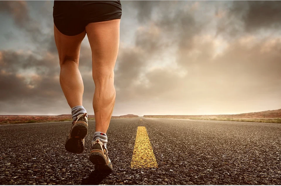 a sportperson jogging